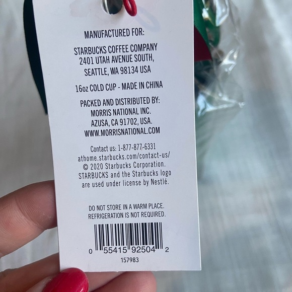 Starbucks Holiday Gift Set Green Glitter Cup Straw Cold Brew Logo - Picture 3 of 8